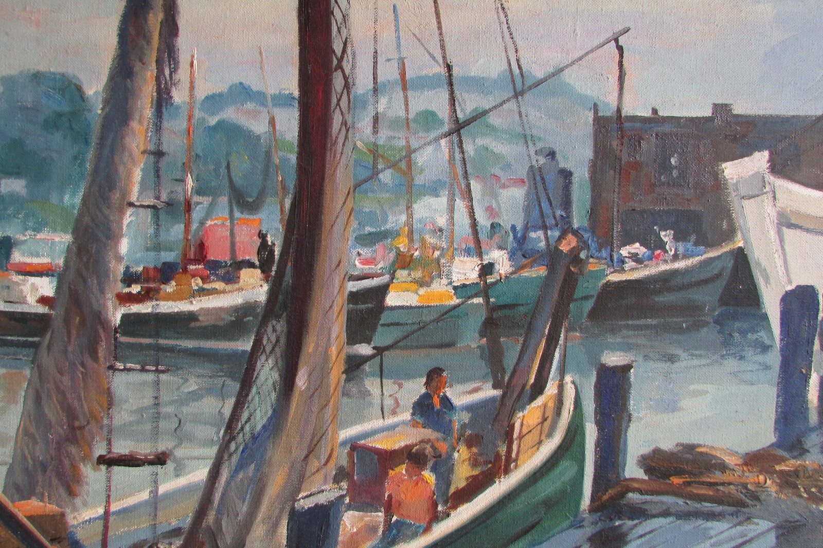 Gloucester Massachusetts inner harbor State Fish Pier maritime modernist Rose