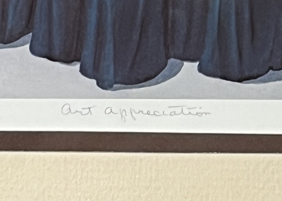 Frank Whipple “Art Appreciation” Signed A/P (Artist/Print) – Collectible Art