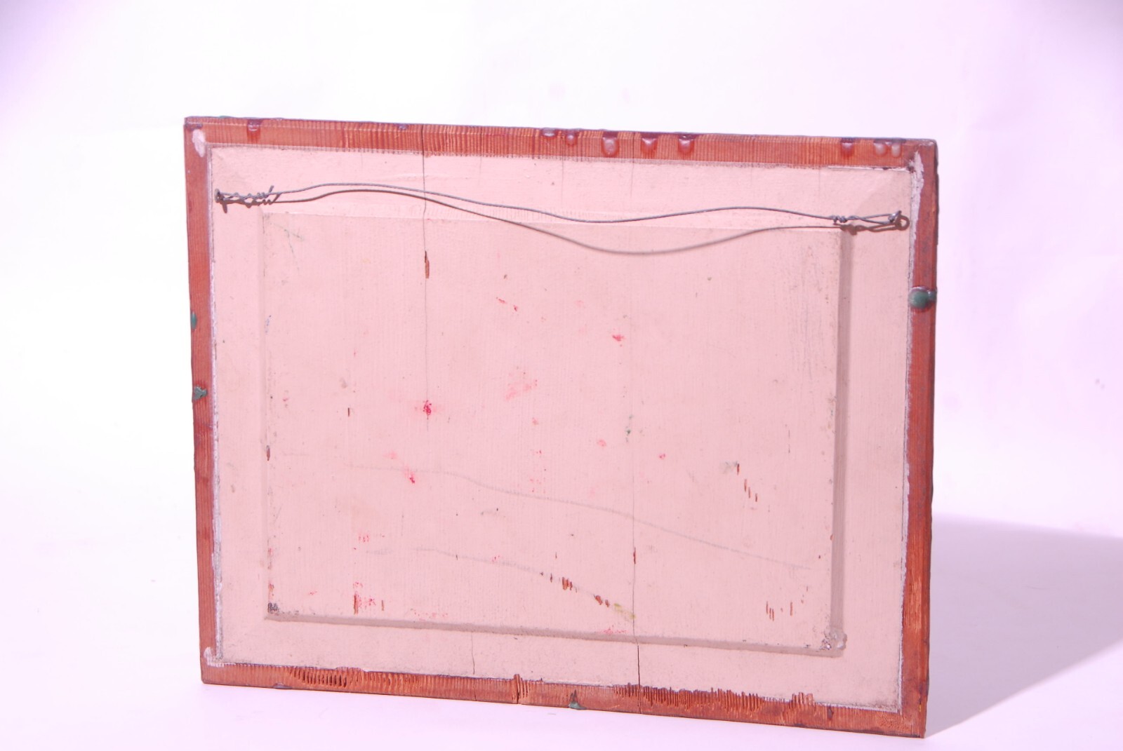 Encaustic Painting Flowers on a door panel 12″x 9-1/4 in Texas Artist