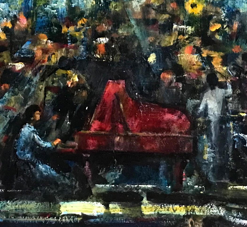 Boston Symphony, Tanglewood, Massachusetts 30×40 in. Framed Hall Groat Sr.