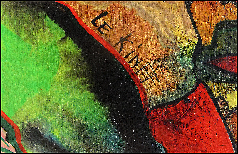 Linda Le Kinff Original Painting Oil On Board Signed Portrait Modern Cubism Art