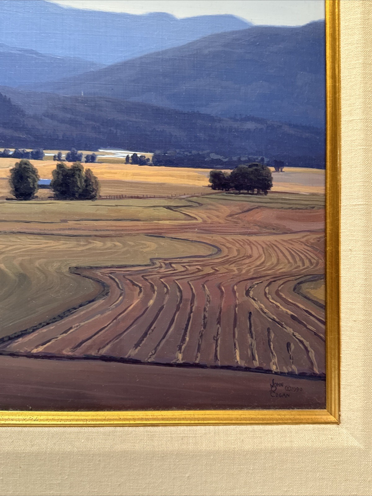 JOHN D COGAN PAINTING LANDSCAPE REALISTIC REALISM AMERICAN PLEIN AIR FAMOUS OIL