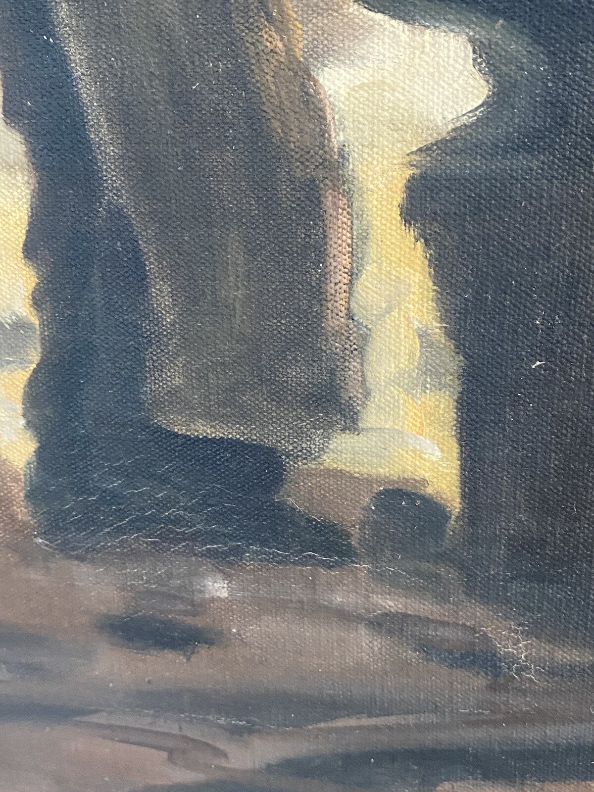 Rodolfo Tarallo VTG Western Equestrian Blacksmith Cowboy Impressionism Painting