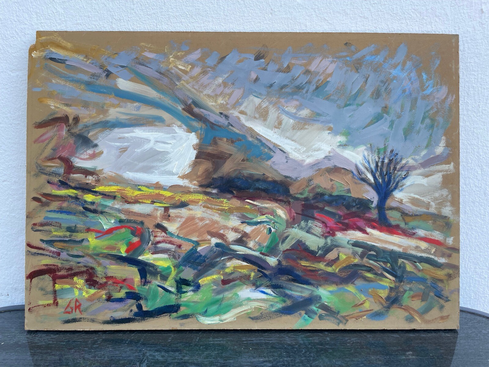 Gert Rasmussen Expressive Landscape Denmark 51x35cm