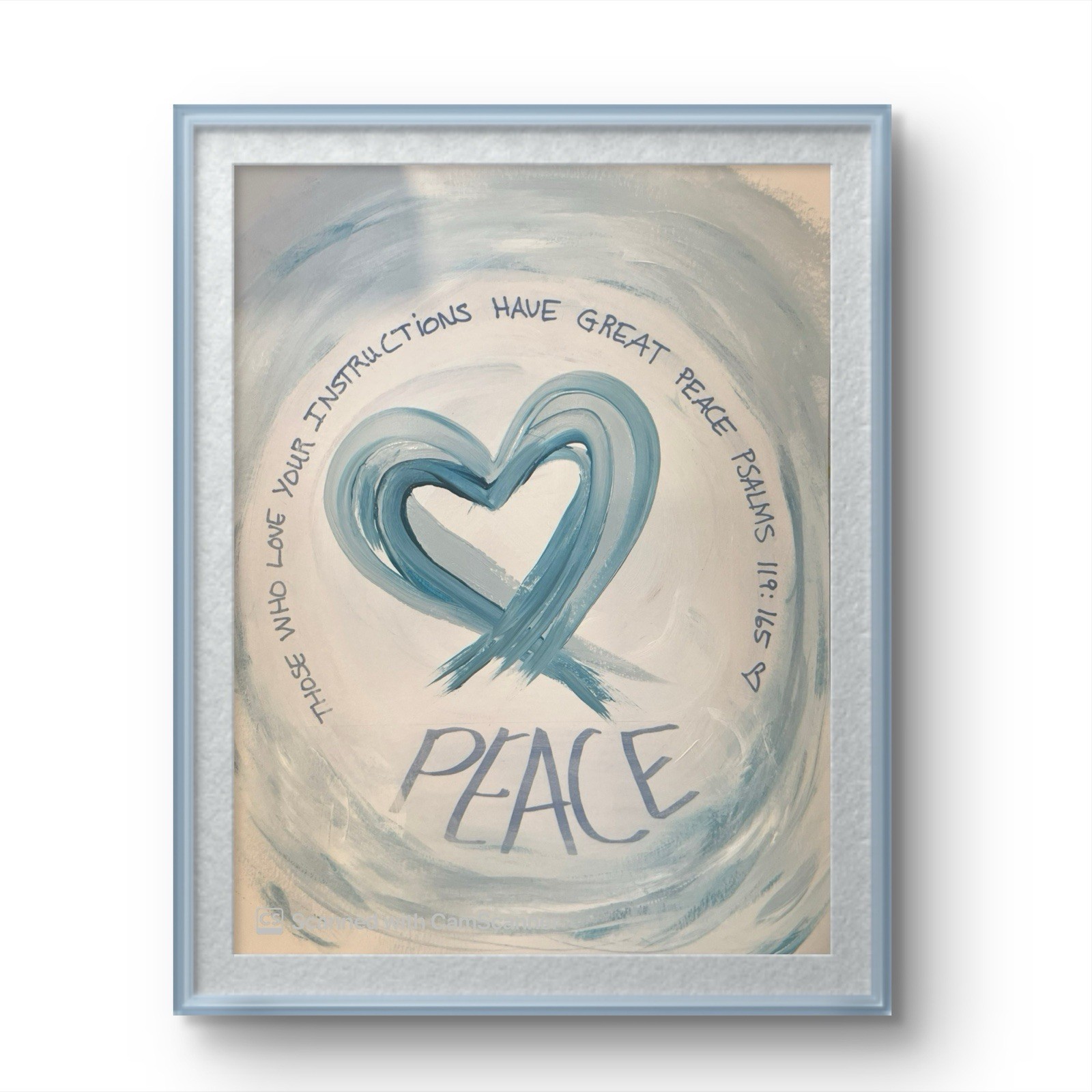 BLESSED#1006 Peace Art 11×14 Paper Gift Original Modern Abstract Expressionism