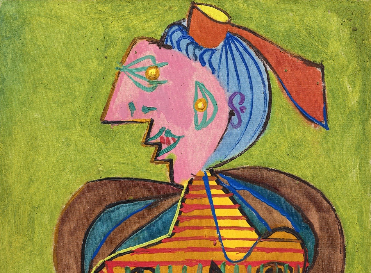 Pablo Picasso (Handmade) Signed Oil Painting on Canvas 40×60 in Modernism .