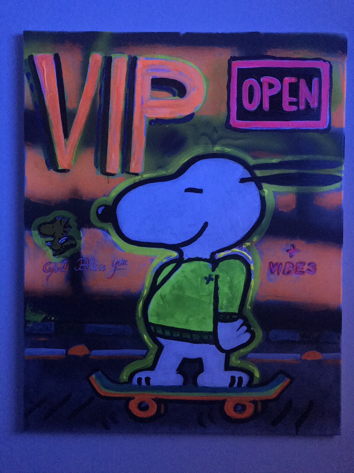 Peanuts Snoopy ORIGINAL ART Painting 36x24inch