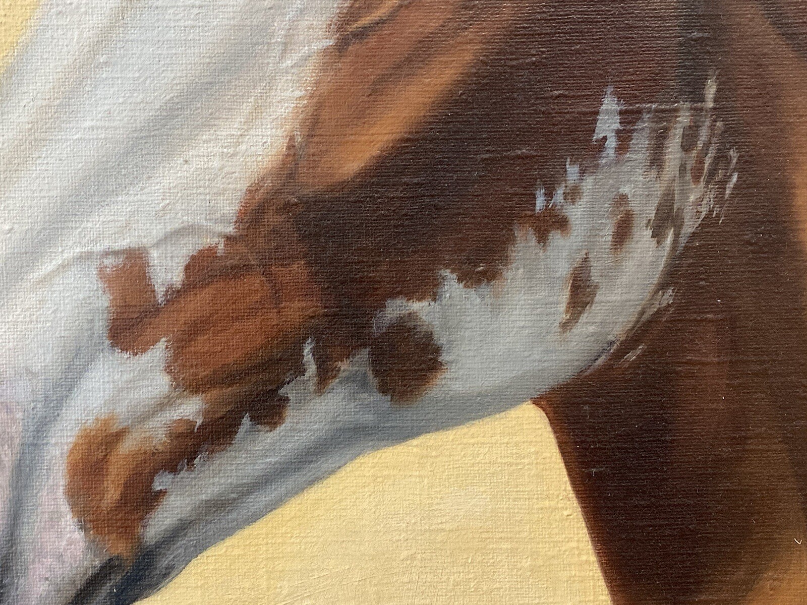 🔥 RARE Fine Vintage Old Western American Paint Horse Oil Painting BILOTTA 1960s