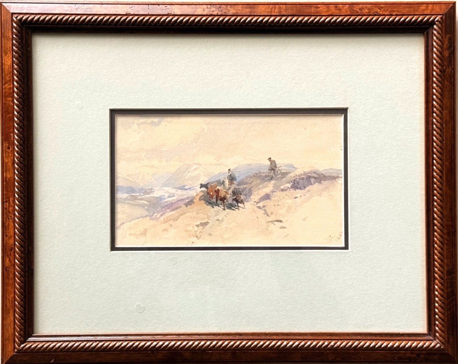 American William Trost Richards (1833-1905) 1863 Watercolor Painting