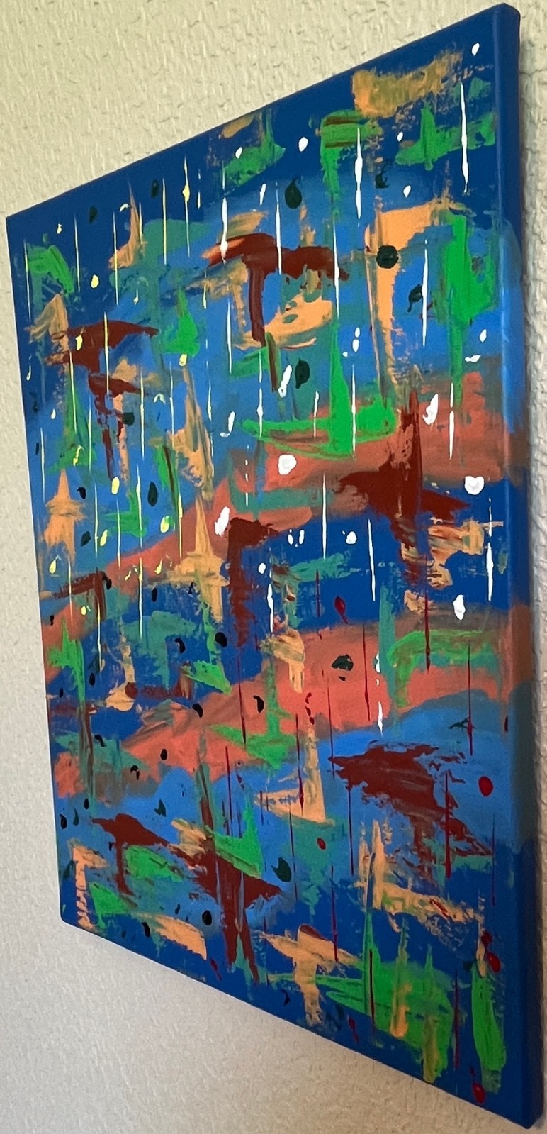 Original Abstract Acrylic Art Painting titled F0528