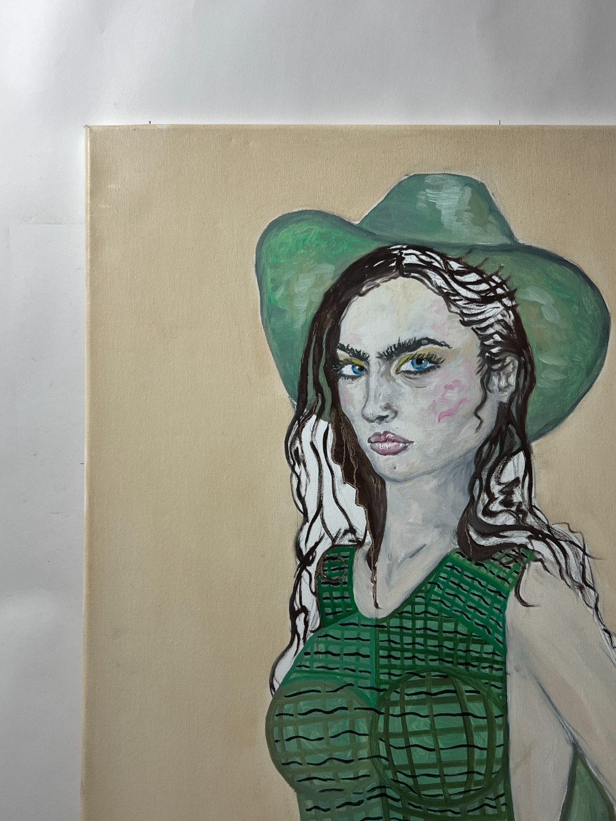 Contemporary Art Portrait Painting on Canvas Acrylic
