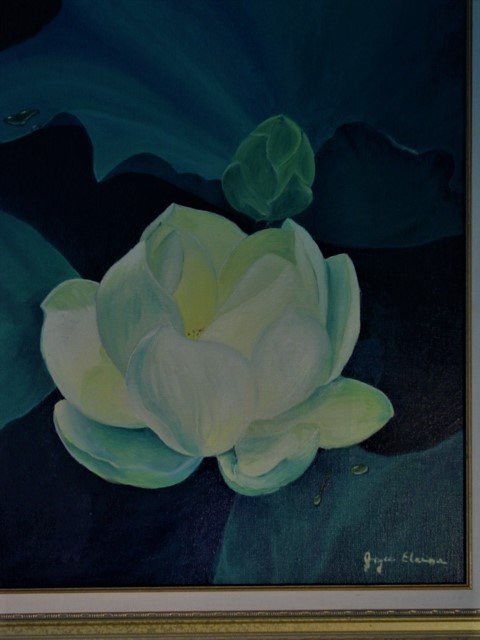 Original Painting, » Water Lilly», Oil on Canvas, Signed.by Artist