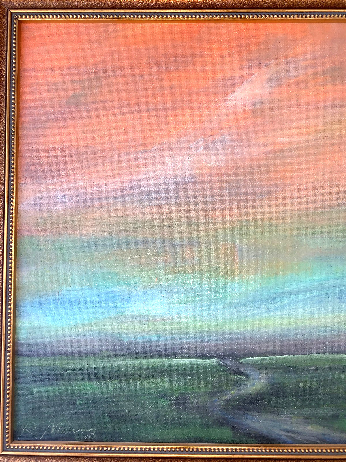 Original Rebecca Manns Acrylic Painting «Boundless II» Wonderful Landscape
