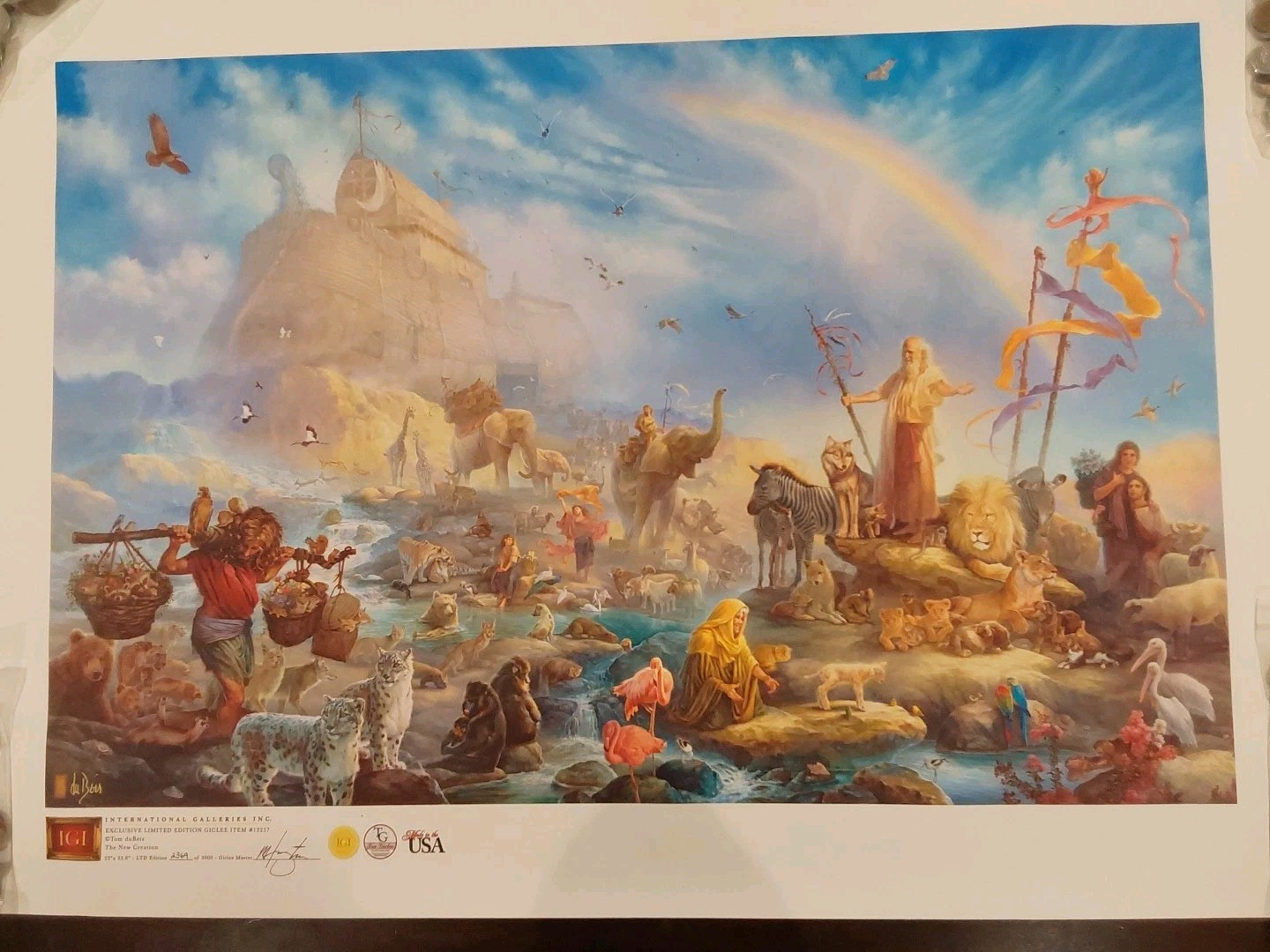 IGI. The New Creation Giclee Painting 22” X 34″ COA Signed By Artist