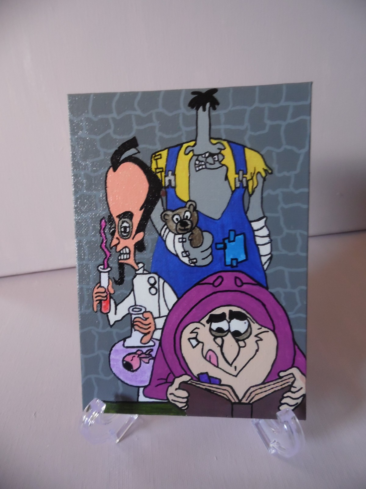 Toonsylvania Cartoon Fan Art 5×7 Flat Canvas Painting