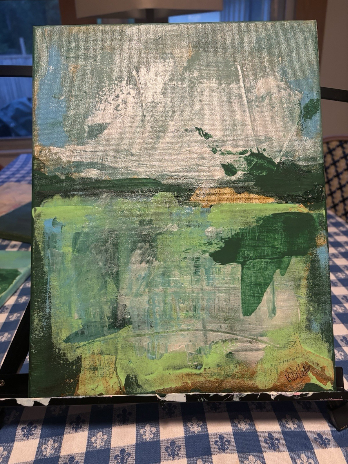 Disturbance Unframed Landscape Abstract Impression 11×14 Canvas Original Wal Art