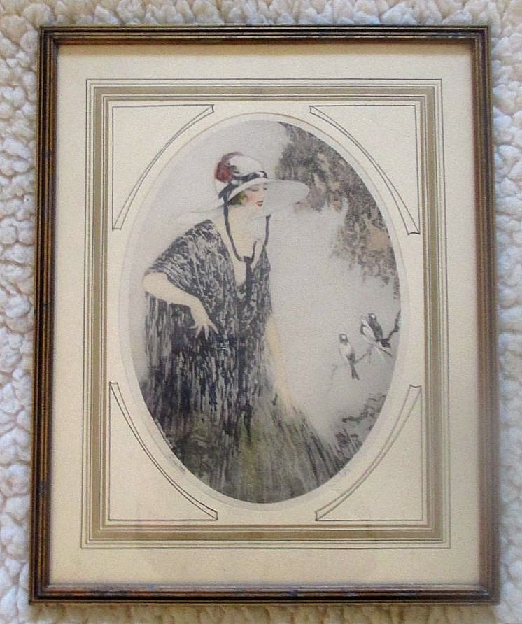 Vintage 1920’s – 30’s Signed Litho Art Deco Print «QUARTETTE» by COTE Bernart