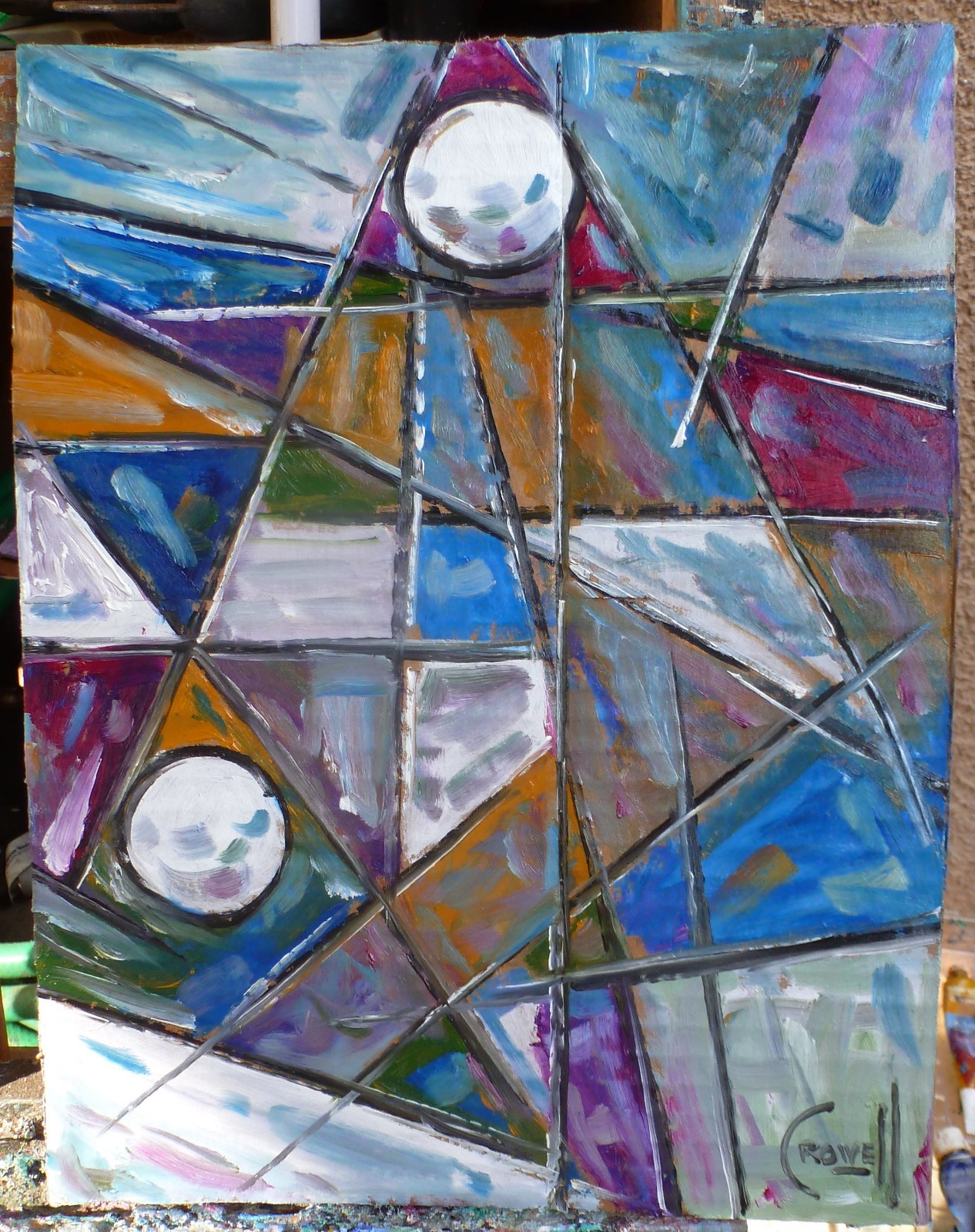 A SPECIAL PURPOSE new card panel Art original 8×10 oil painting by Crowell