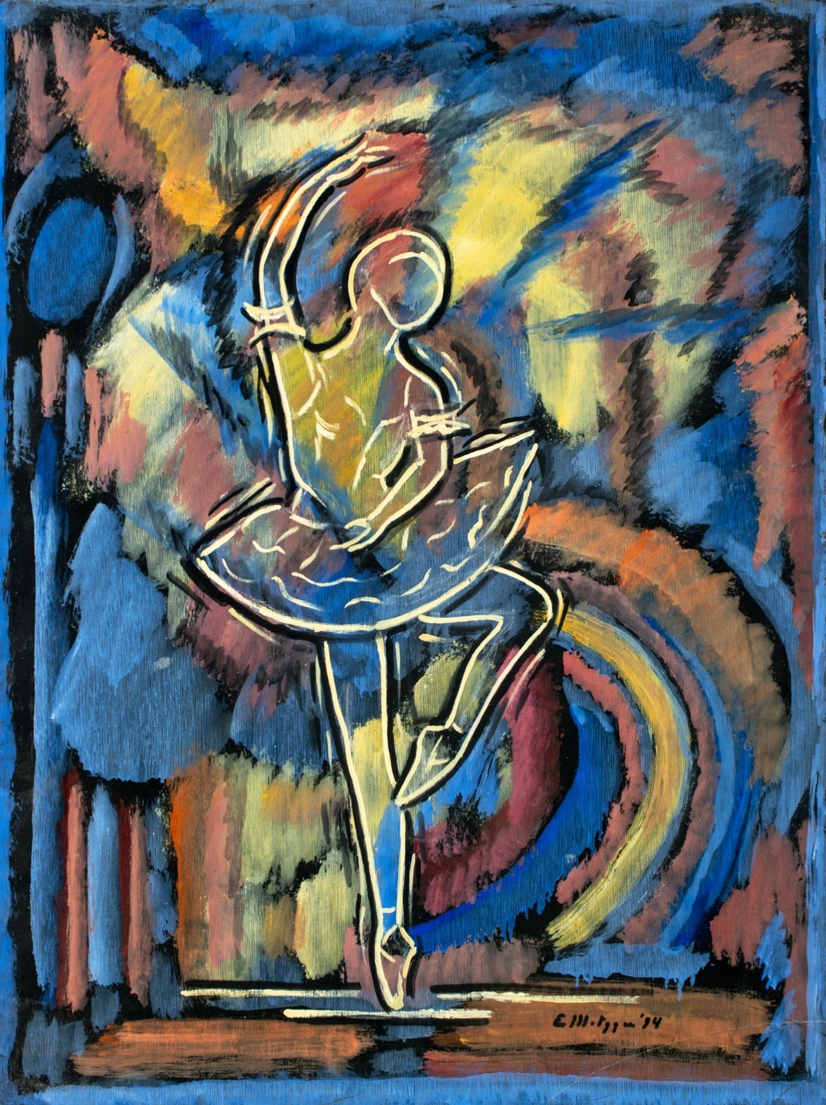 Evelyn Metzger (NY,Brazil,1911-2007) oil painting 129807