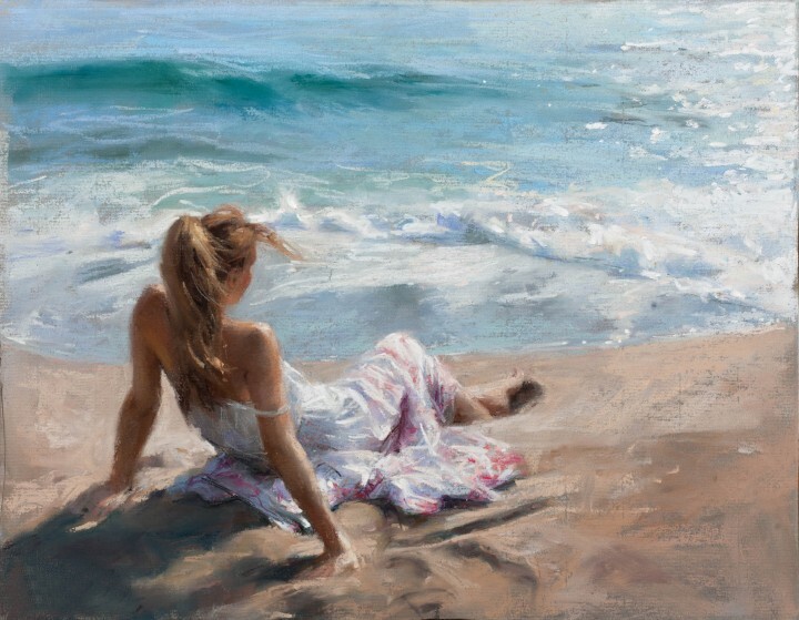 Hand Painted Oil Painting Portrait of Lady Wall Canvas