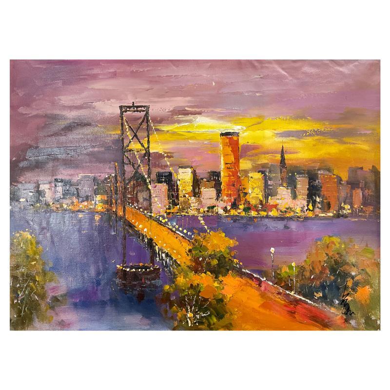 Inam original painting on canvas (32″ x 44″) with letter of authenticity