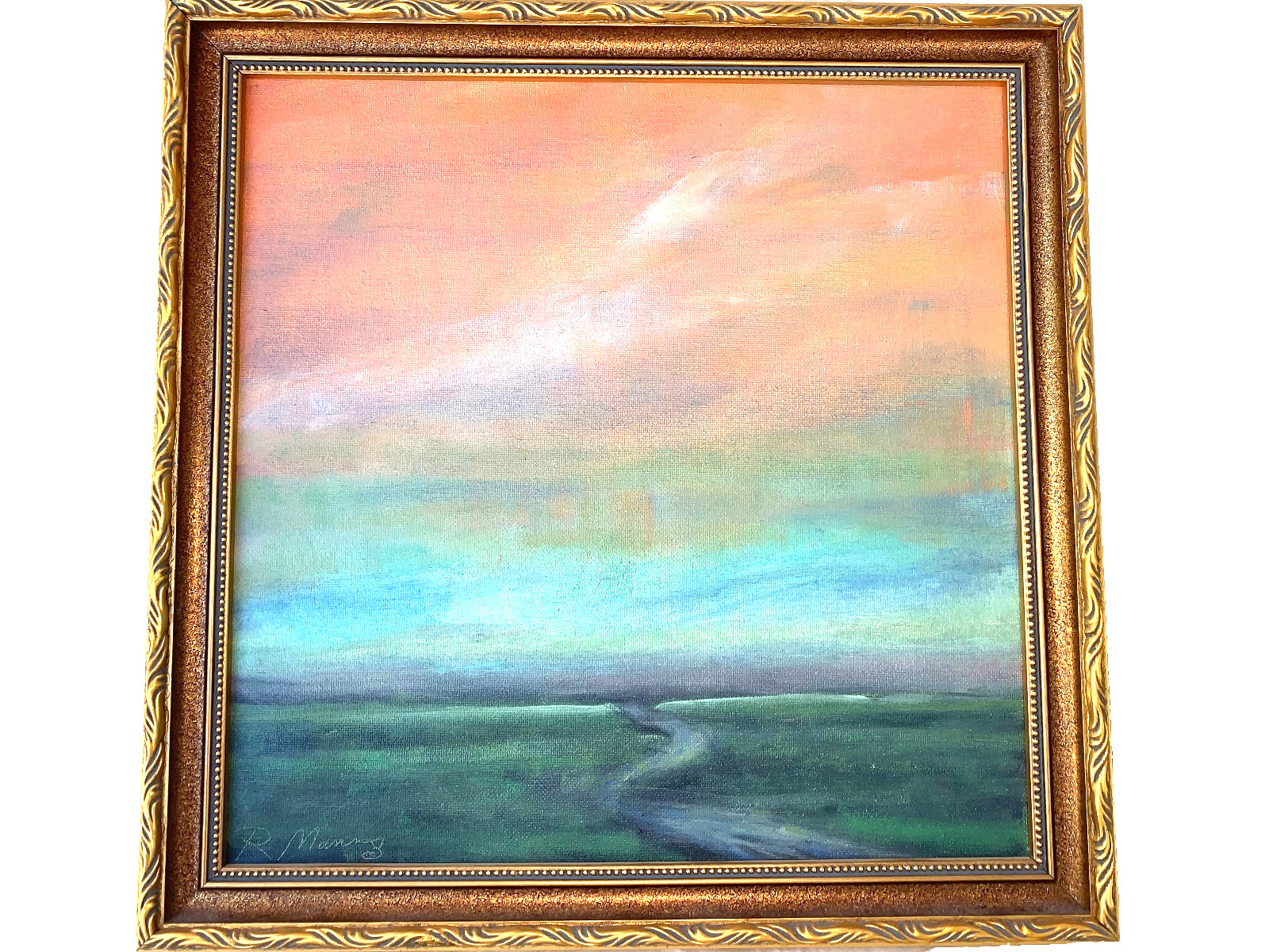 Original Rebecca Manns Acrylic Painting «Boundless II» Wonderful Landscape