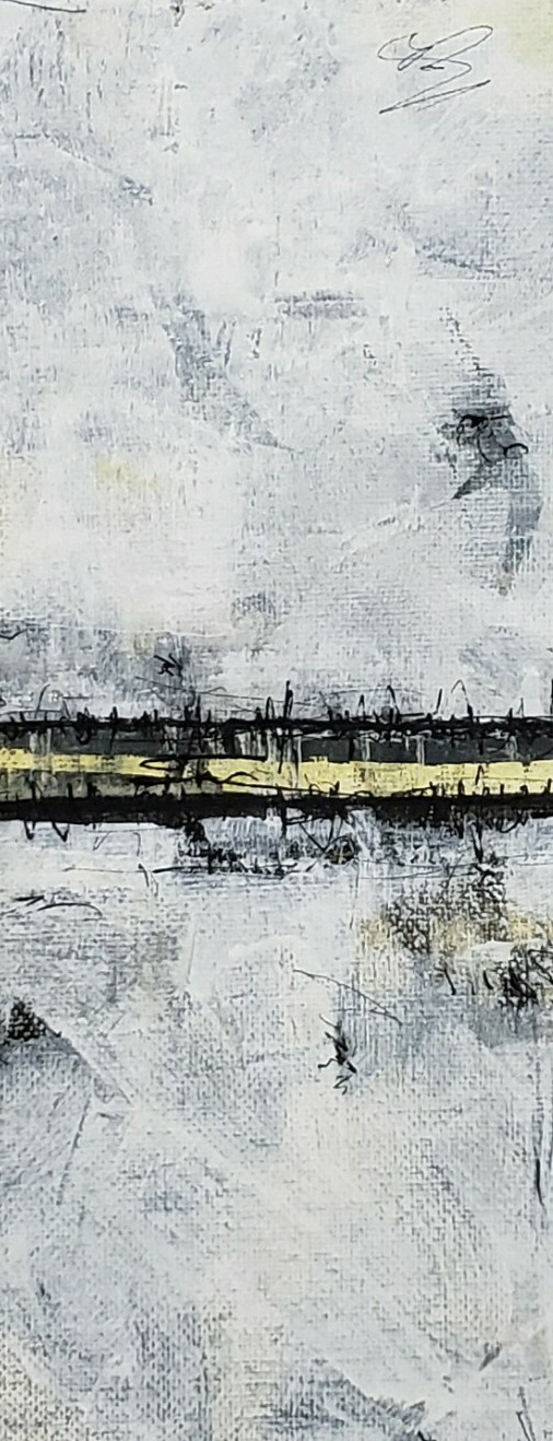 No.902 Original Abstract Modern Minimal Contemporary Painting By K.A.Davis