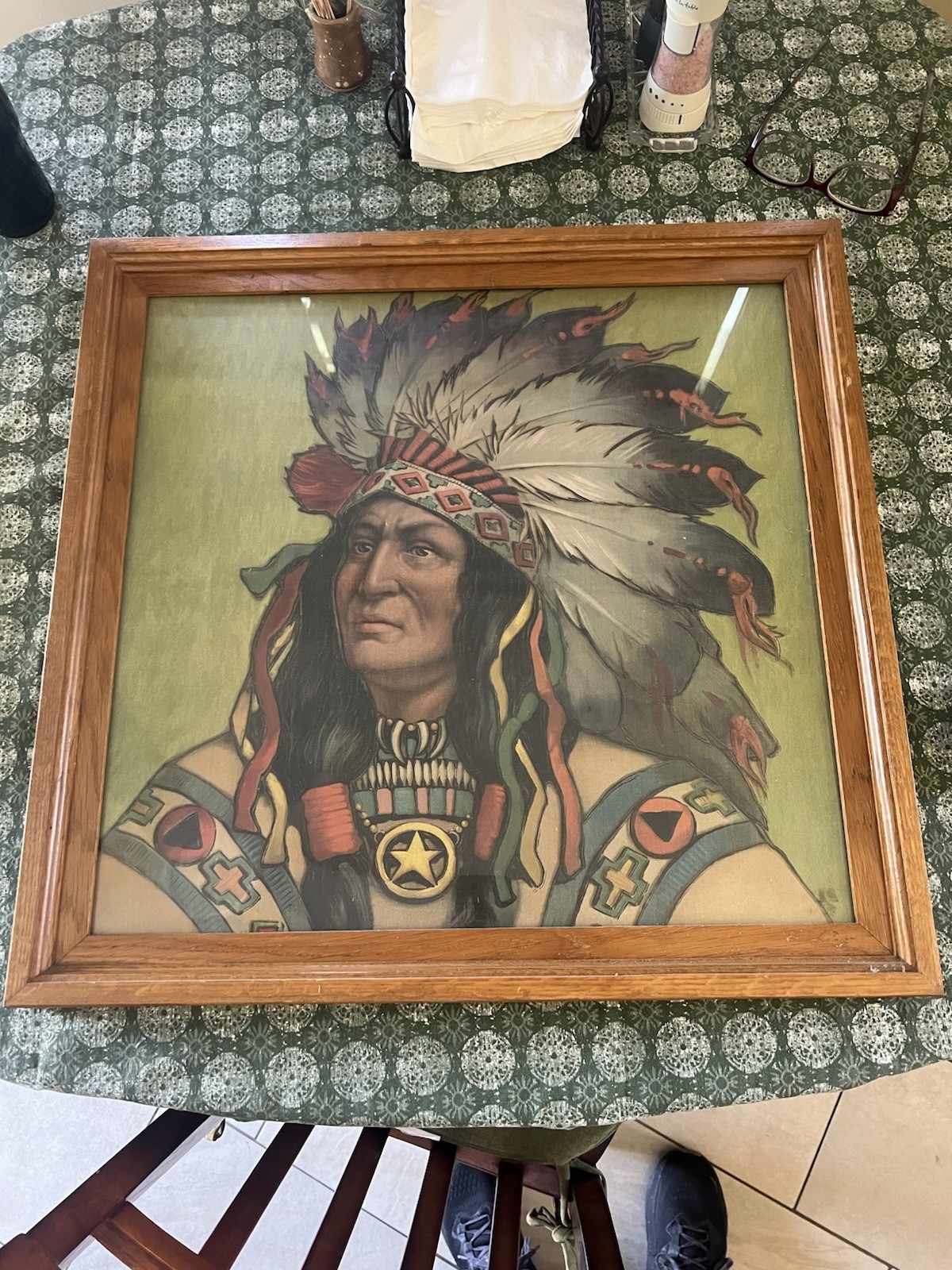 Campbell Metzger Jacobson Indian Handkerchief