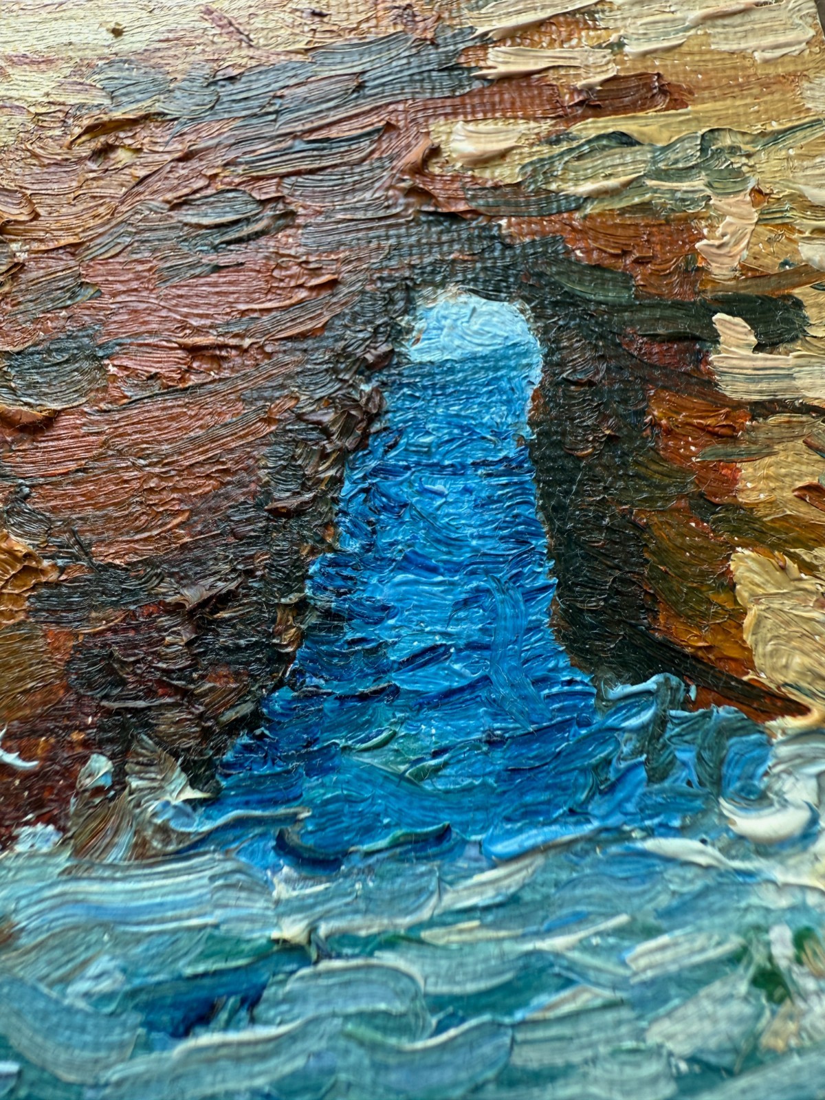 Oil Painting. Original. Sunset Cliffs 8×10 – San Diego Ocean Coastal Art