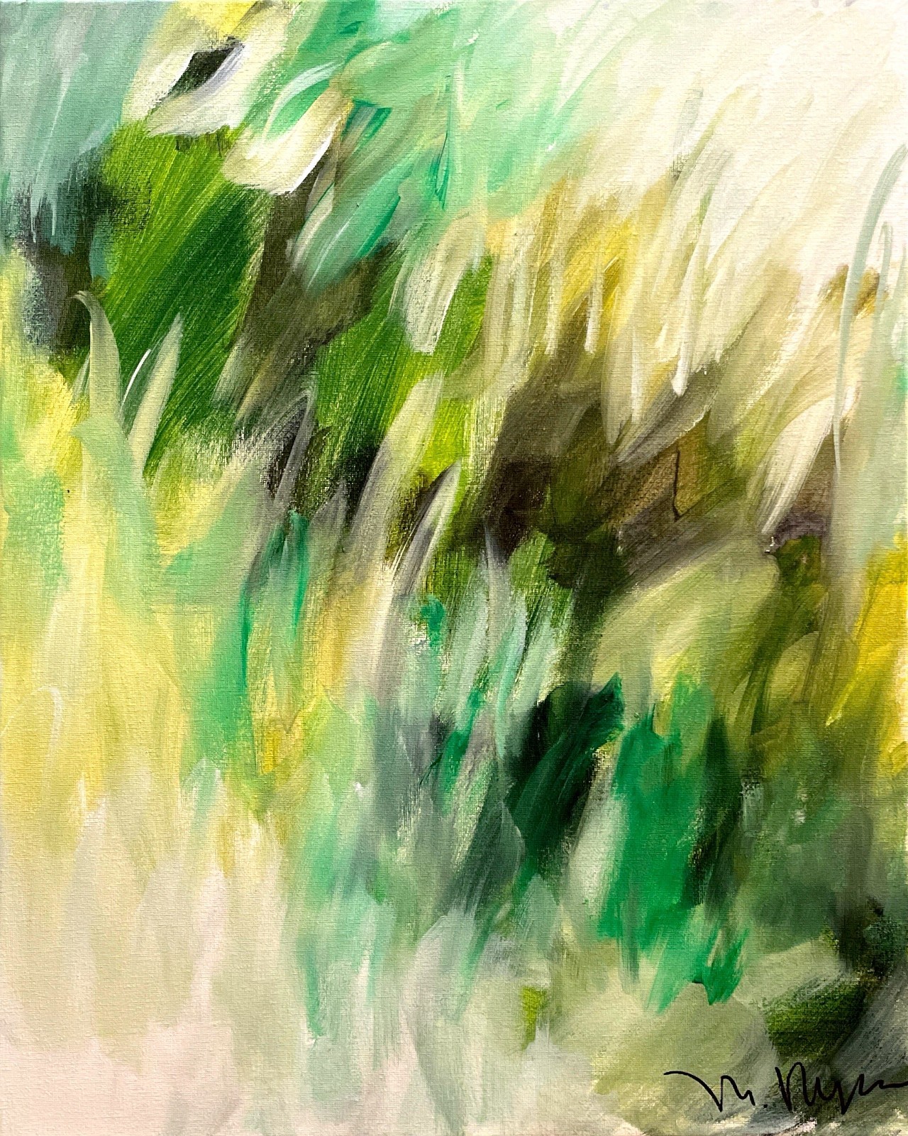 Mary Myers Original Abstract Expressionism 16×20 Landscape Signed Fine Art