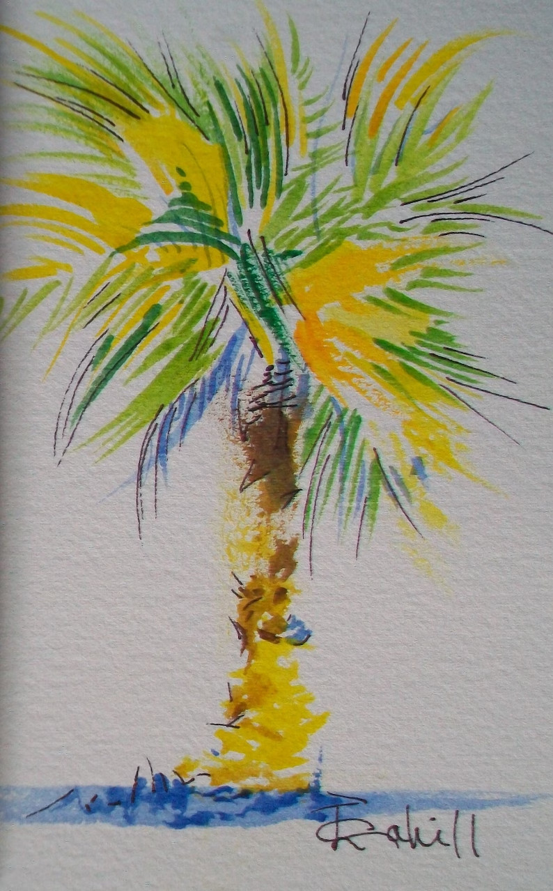 Sunburst Yucca Original Artwork Southwest Tree Nature Plant