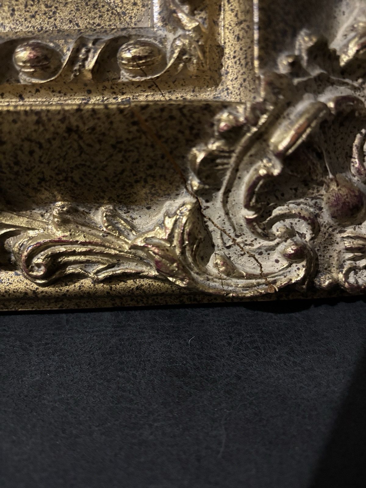 Oil Painting of an Anthropomorphic Monkey Playing Mandolin. Gold heavy Frame.