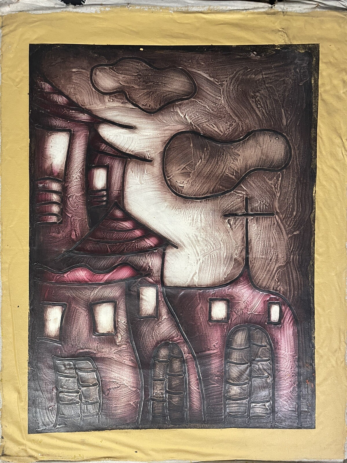 Painting by unknown author. Not signed. Cuban Art