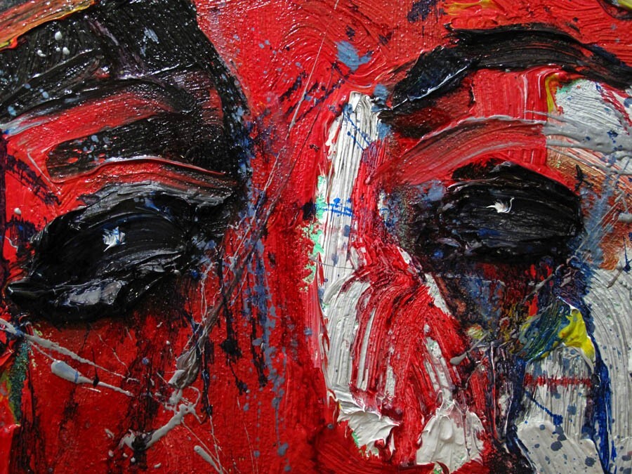 24×18″ MODERN ORIGINAL OIL█PAINTING█VINTAGE█IMPRESSIONISM█ART SIGNED ABSTRACT A