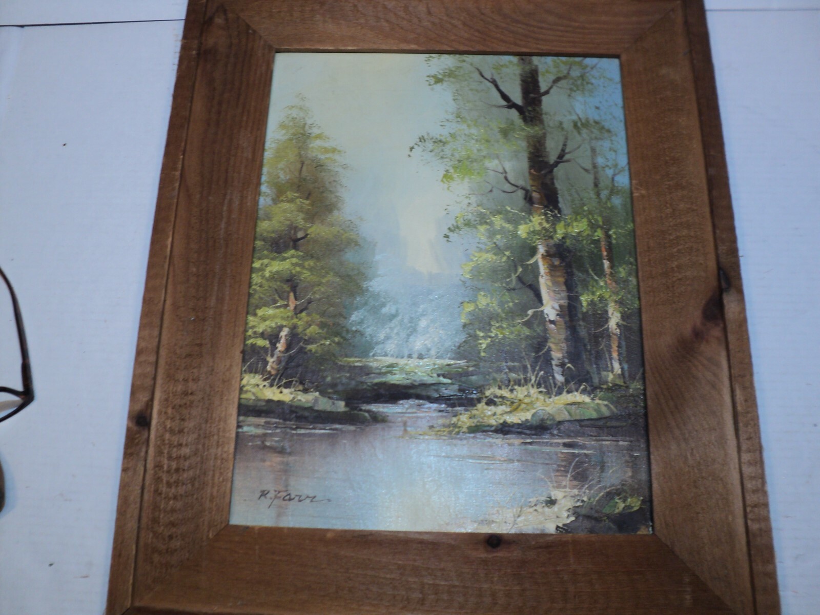 R Farr oil painting on Canvas 12 in buy 16 in
