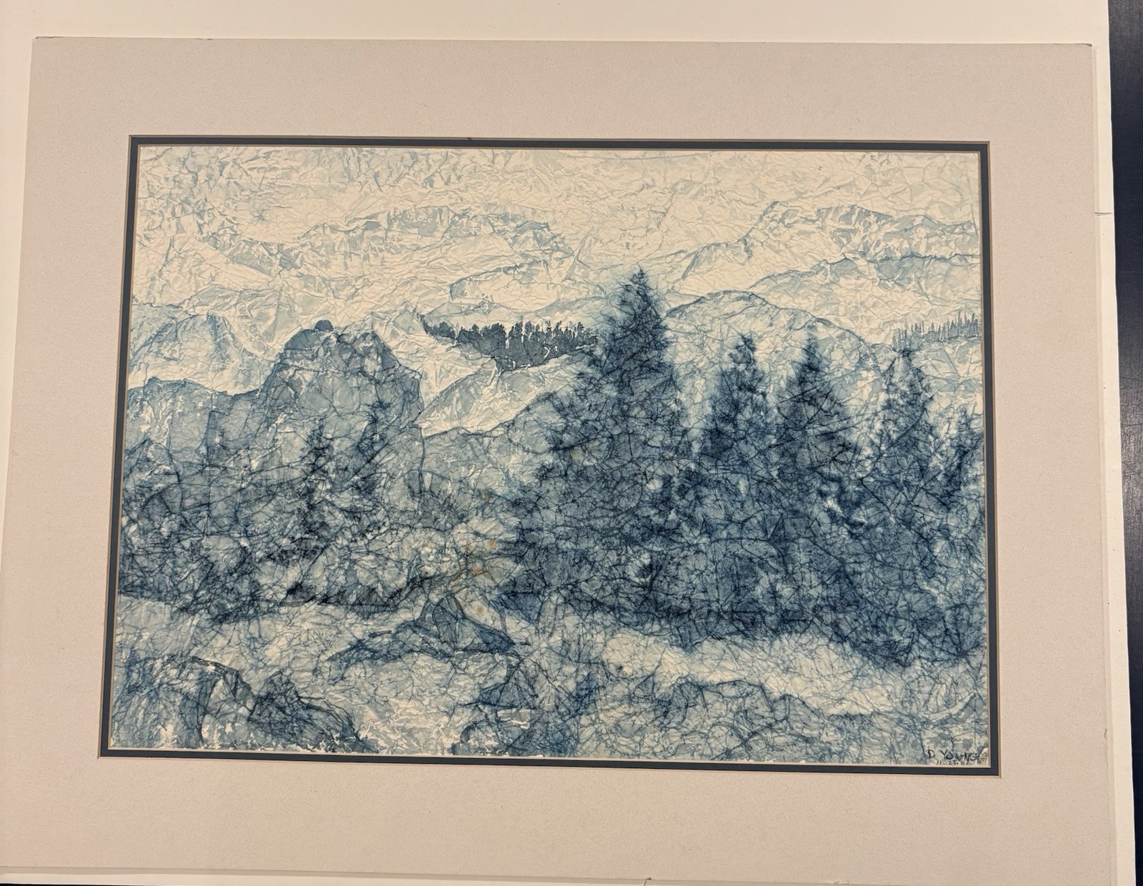 5 Watercolors 1980’s-1991 By Artist D. Young 2 Signed