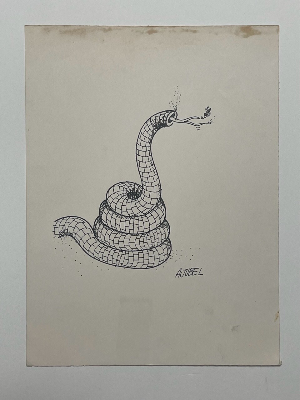 ALBERTO MORALES (AJUBEL). Cuban Artist. Illustrator and Designer Ink / Cardboard