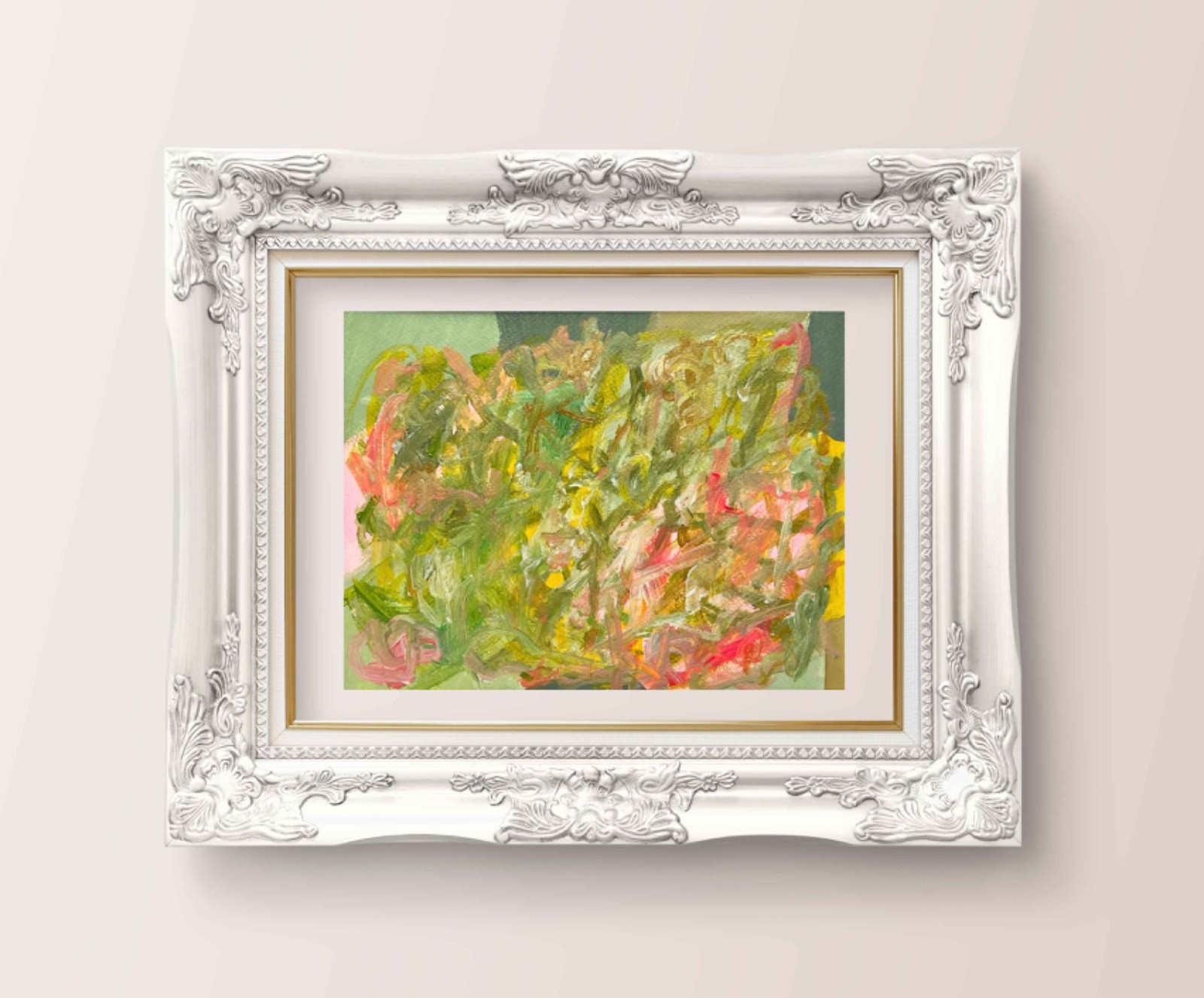 Painting Original Abstract Colorful Art Matted 11×14 Acrylic Jimarieart