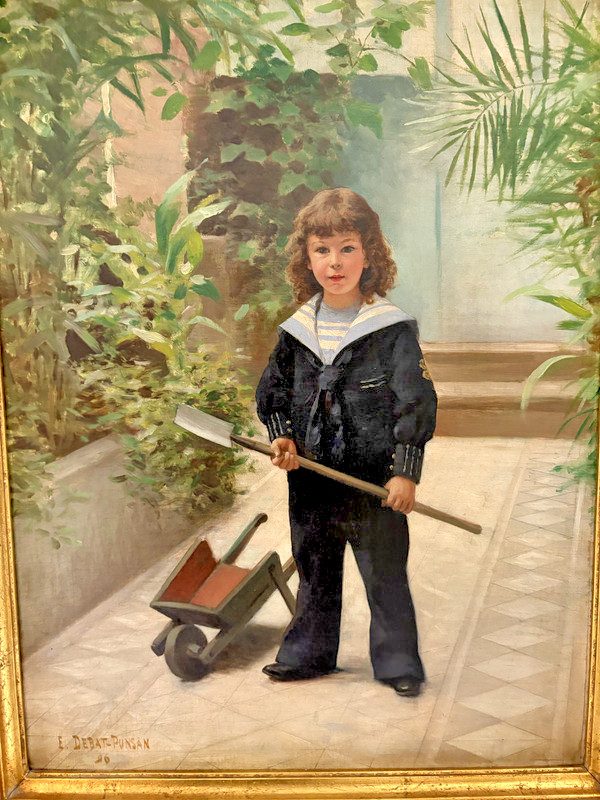 The Child in the Garden by by Édouard Debat-Ponsan