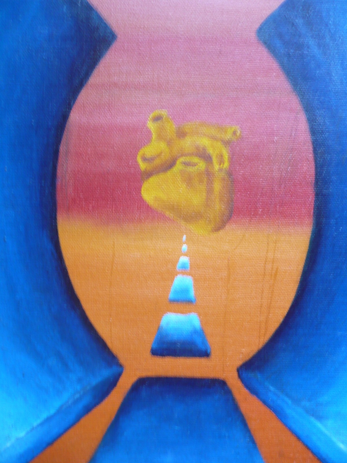 RYDER, 1971 ABSTRACTION ABSTRACT EXPRESSIONIST VINTAGE OLD OIL PAINTING SURREAL