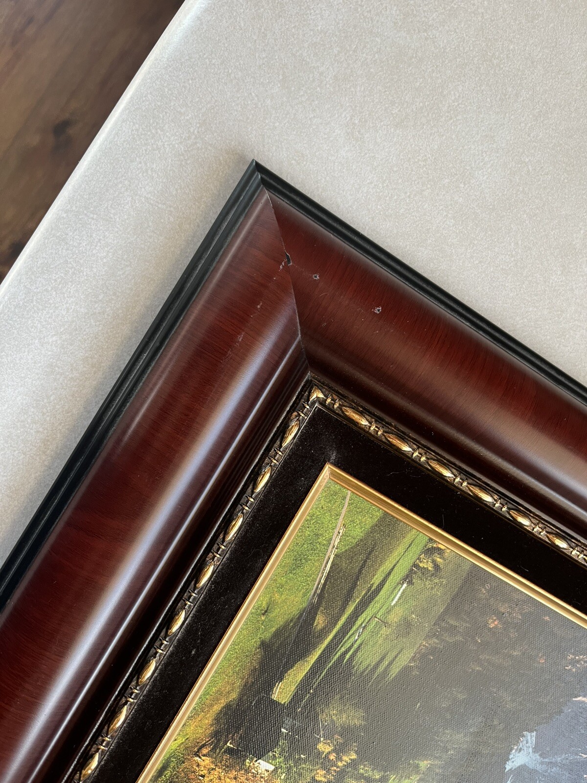 Framed Rocky Cathedral Beautiful Artwork 25 x 18 Frame 11 x 18 Matted Art Pics!