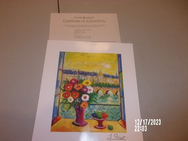 LA FENETRE OUVERTE , 2021 CRUISE ART by JEAN CLAUDE PICOT from PARK WEST GALLERY