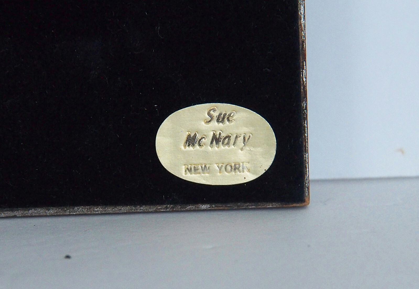 Sue Tushingham McNary Miniature Framed Hand Painted And Signed Lithograph