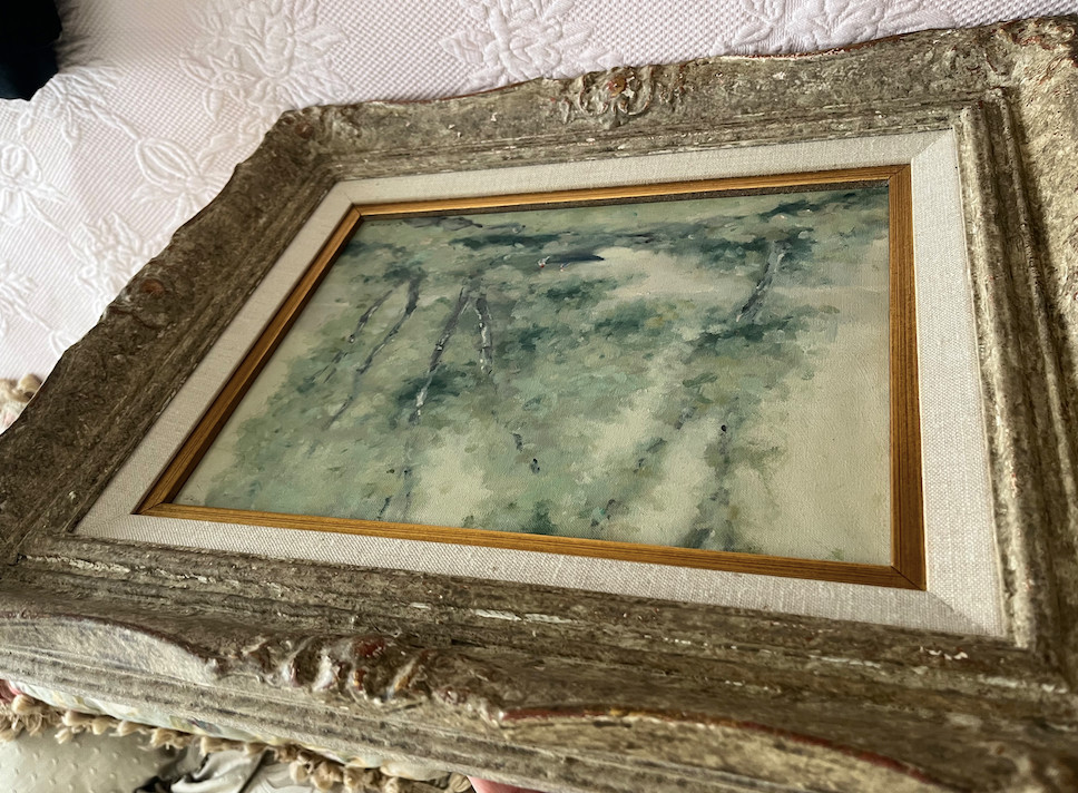 FABULOUS SIGNED ANDRE GISSON POST IMPRESSIONIST LANDSCAPE Museum Frame