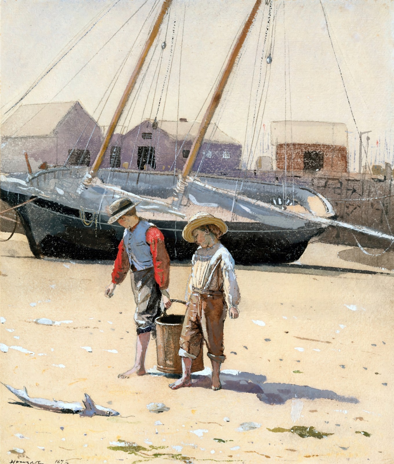 Winslow Homer Basket of Clams Reproduction – Giclee Canvas/Paper/Stretched