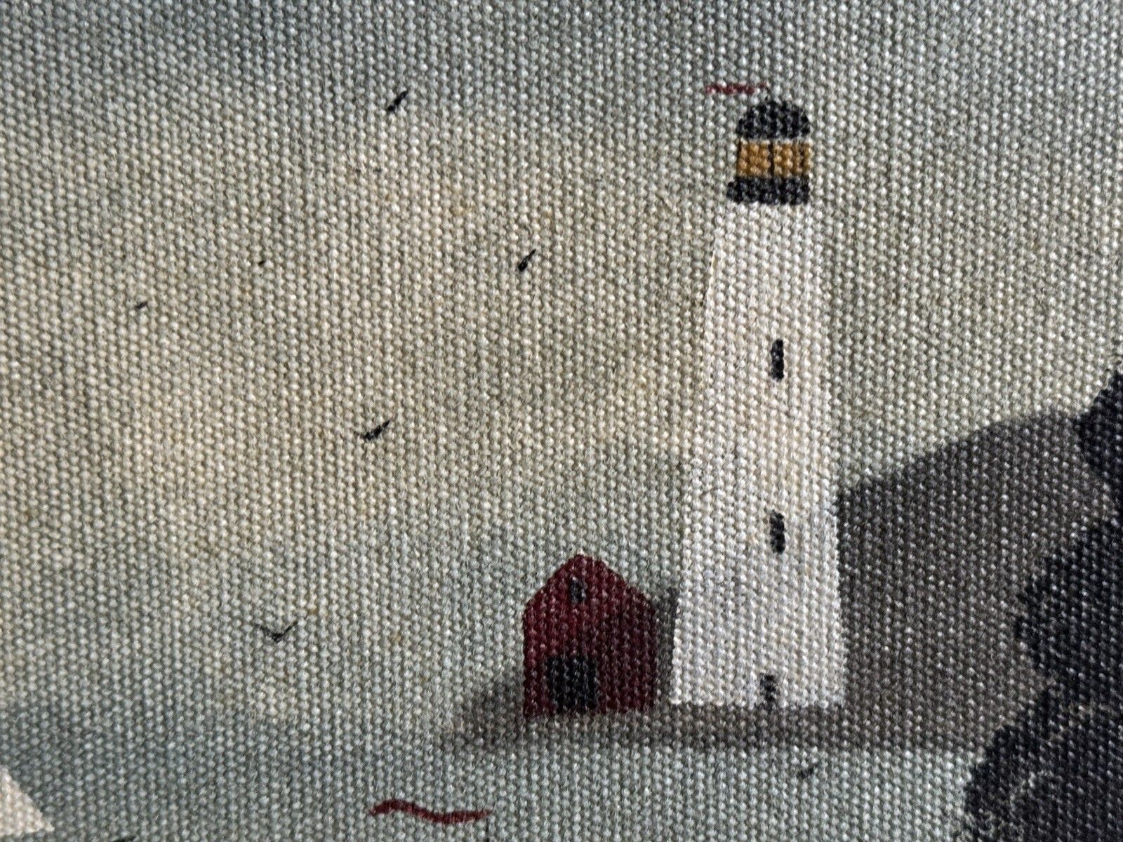Hope R. Angier ‘Harbor Scene’ Original Oil Coastal Painting Folk Art