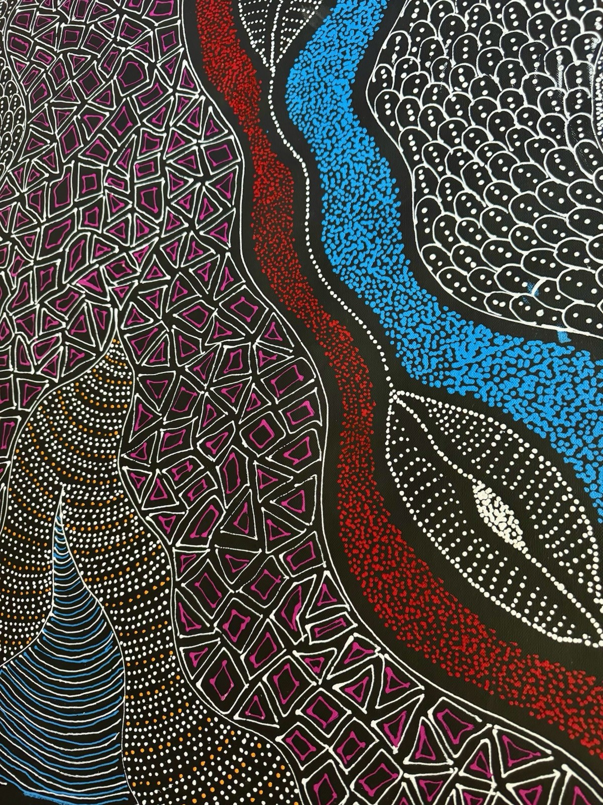 Rayleen Price Pula, Authentic Aboriginal art .Incl Photo’s and COA.