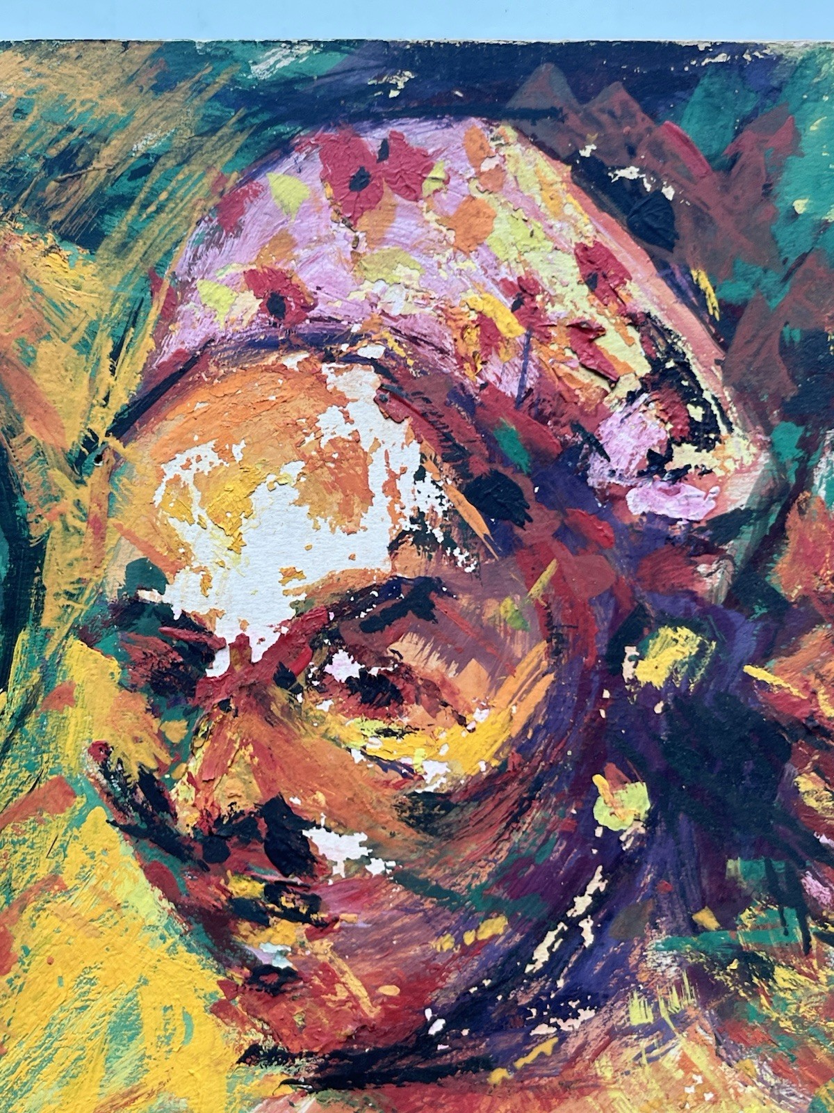 MCM 60s Modernist Expressionism Painting Jamaican Black Girls Kingston Jamaica