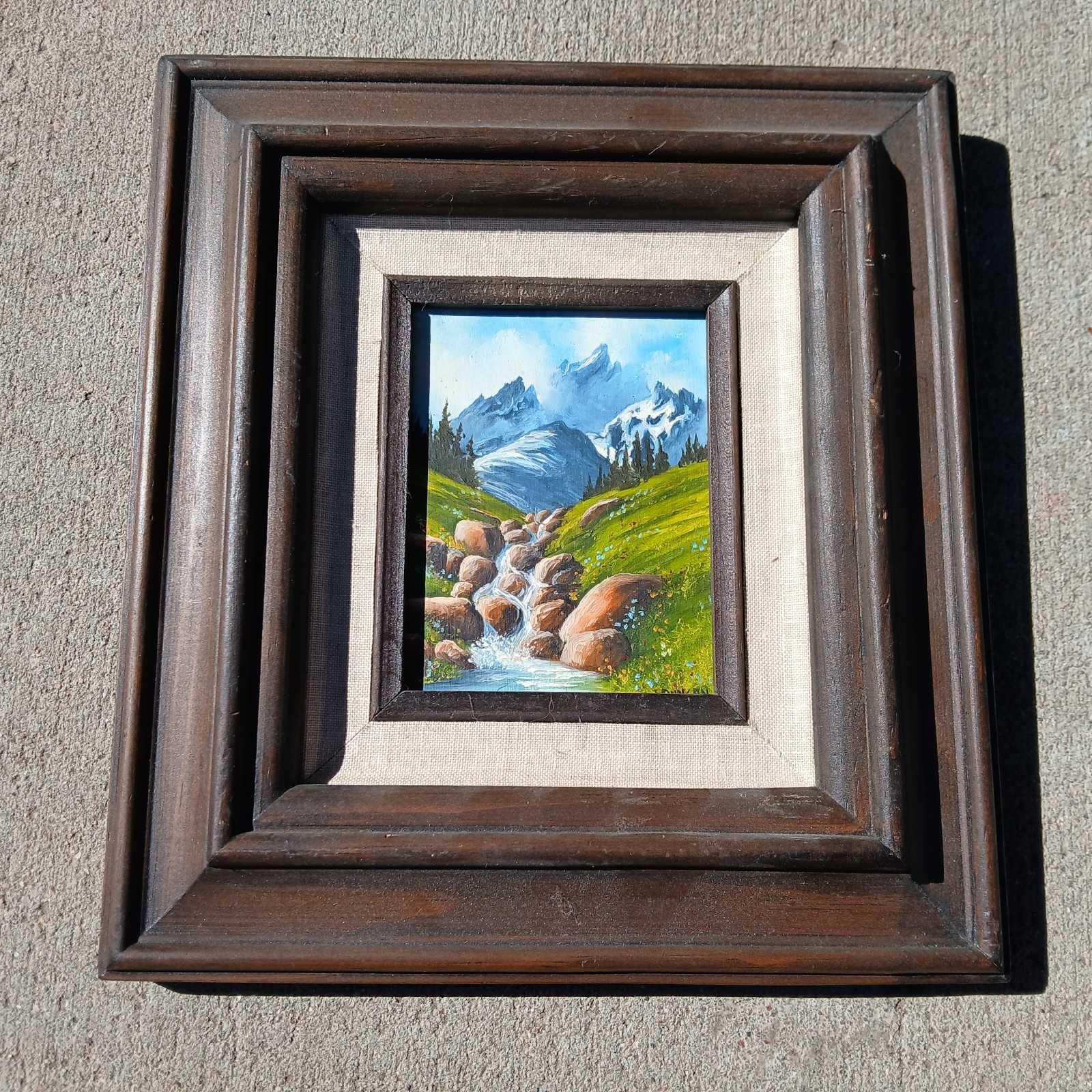 Marion Duncan Original Oil Painting Landscape Grand Teton Jackson Hole, 9″ x 10″