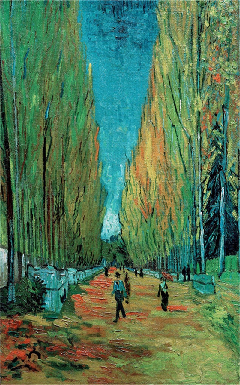 Hand-painted Oil Painting Vincent van Gogh Les Alychamps